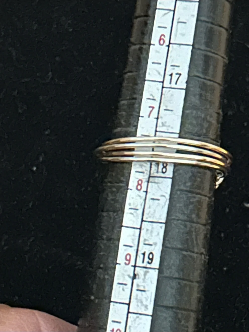 Wire-Wrapped Ring with Blue green  Stone 7.5